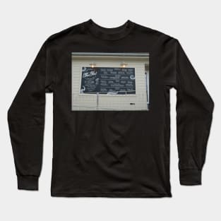 The Hut Pub menu at Colwell Bay Isle of Wight Long Sleeve T-Shirt